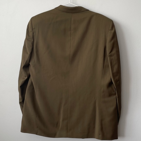 VINTAGE GIORGIO SAPPINI 100% WOOL SUIT JACKET MADE IN CANADA SIZE LARGE - Picture 3 of 12